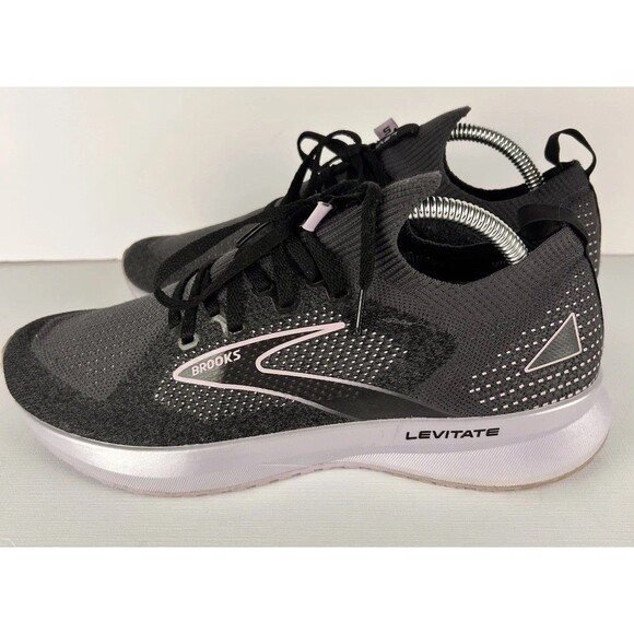 Brooks Womens 10 Levitate Stealthfit 5 1203591B056 Black Lilac EU42 - Picture 5 of 8
